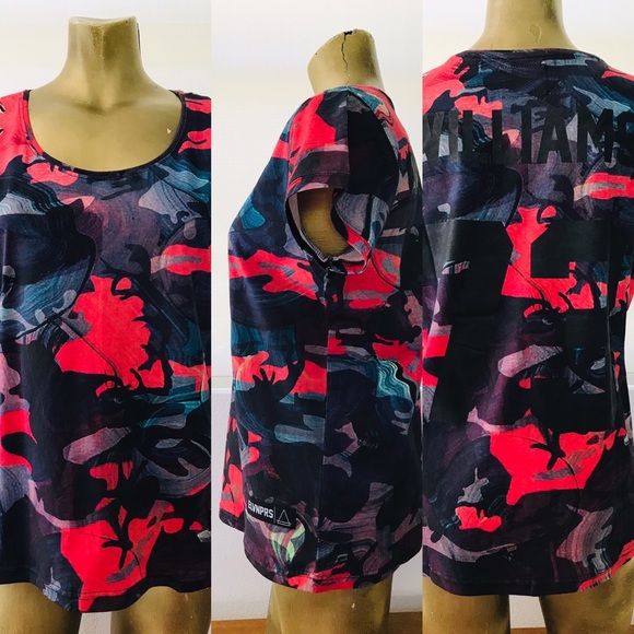 SALE!  NWT ELEVEN PARIS x Les Artistes PHARELL WILLIAMS Art Short Sleeve TOP M - Picture 4 of 10